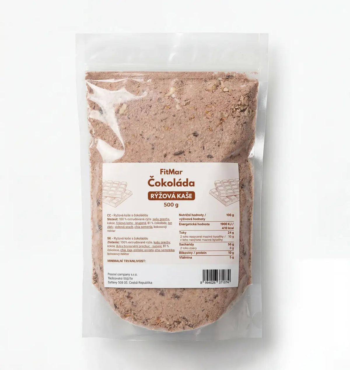 FitMar Budincă de orez ciocolată 500 g