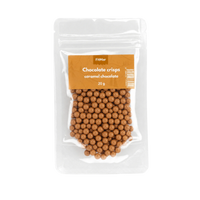 Biluțe crocante pentru cremă - ciocolată cu caramel 15g