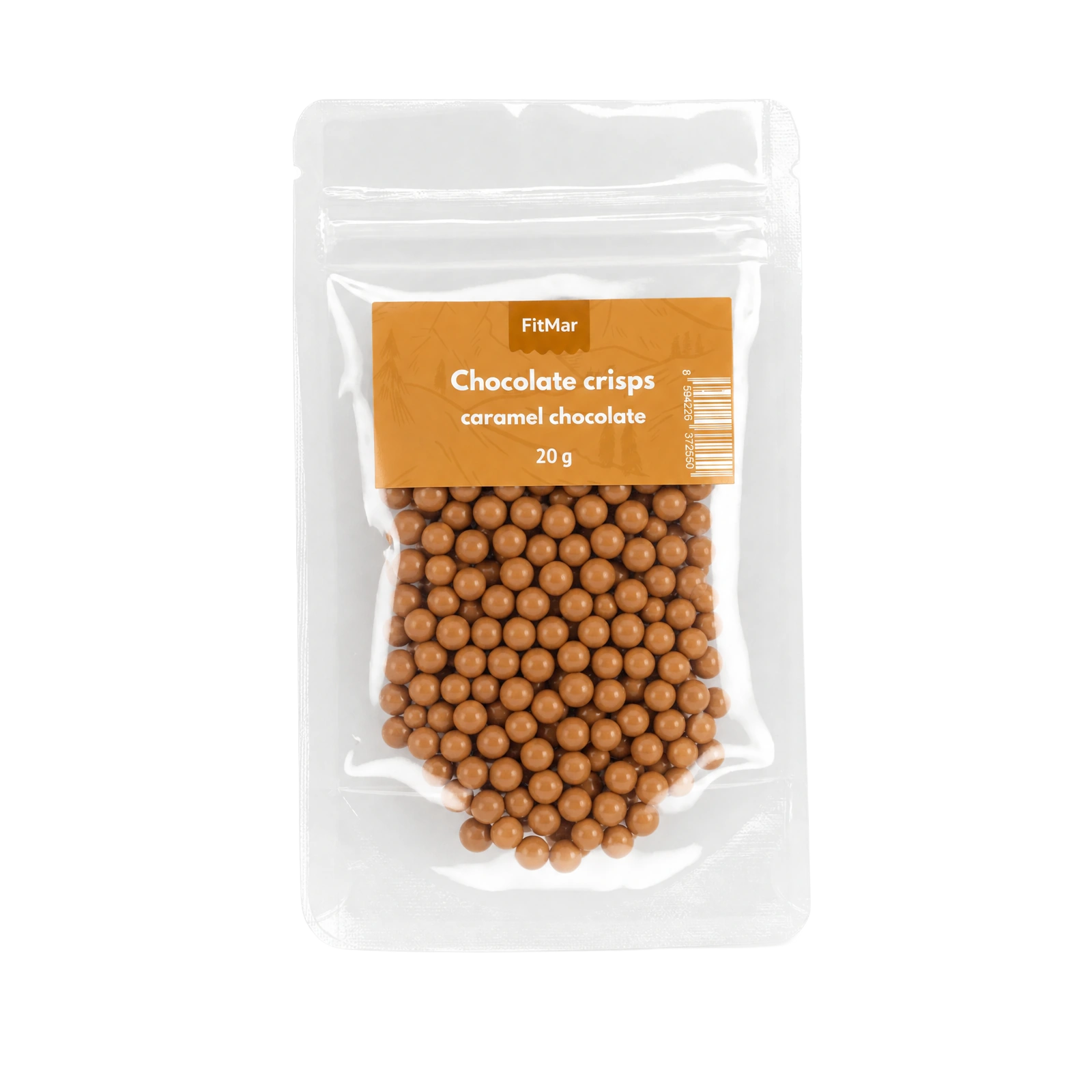 Biluțe crocante pentru cremă - ciocolată cu caramel 15g