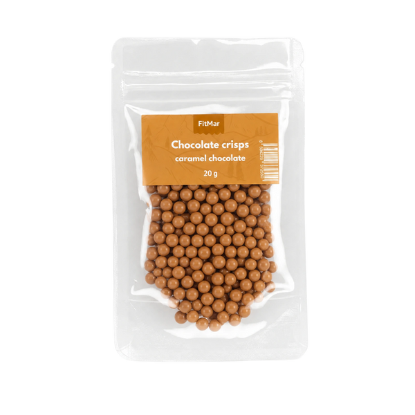 Biluțe crocante pentru cremă - ciocolată cu caramel 15g