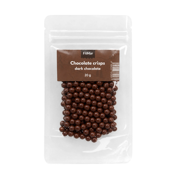 Biluțe crocante pentru cremă - ciocolată neagră 15g