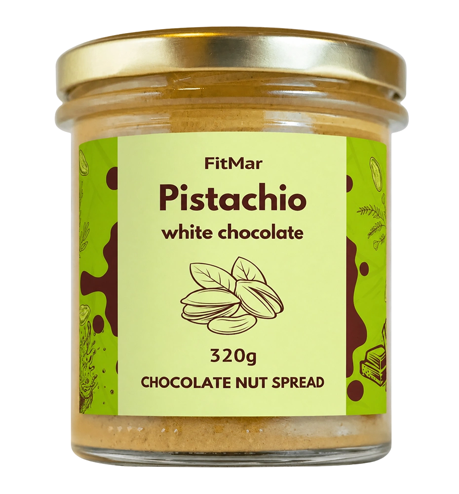 Cremă de fistic cu ciocolată albă