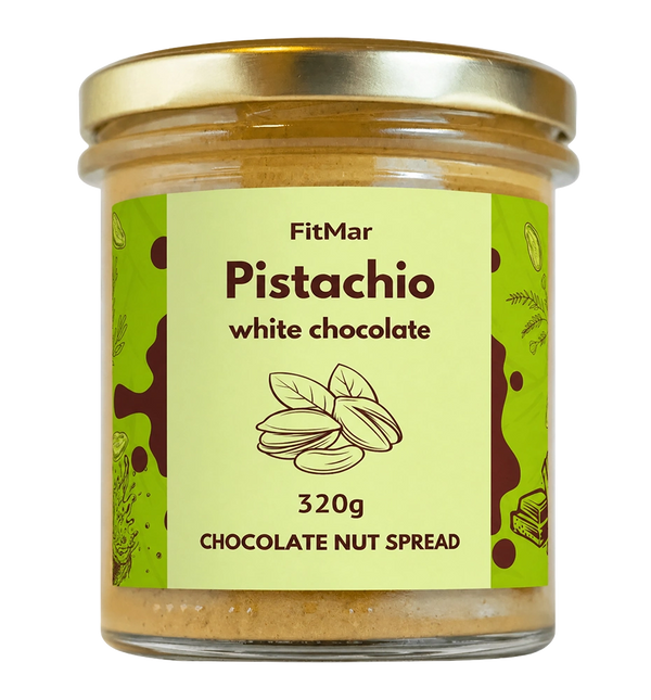 Cremă de fistic cu ciocolată albă