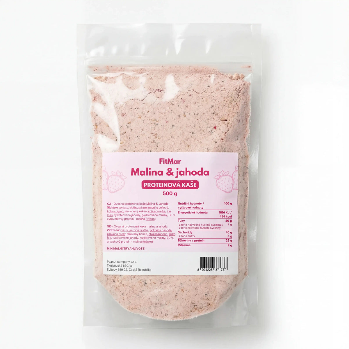 FitMar Fulgi de ovăz proteici Zmeură și căpșună 500 g