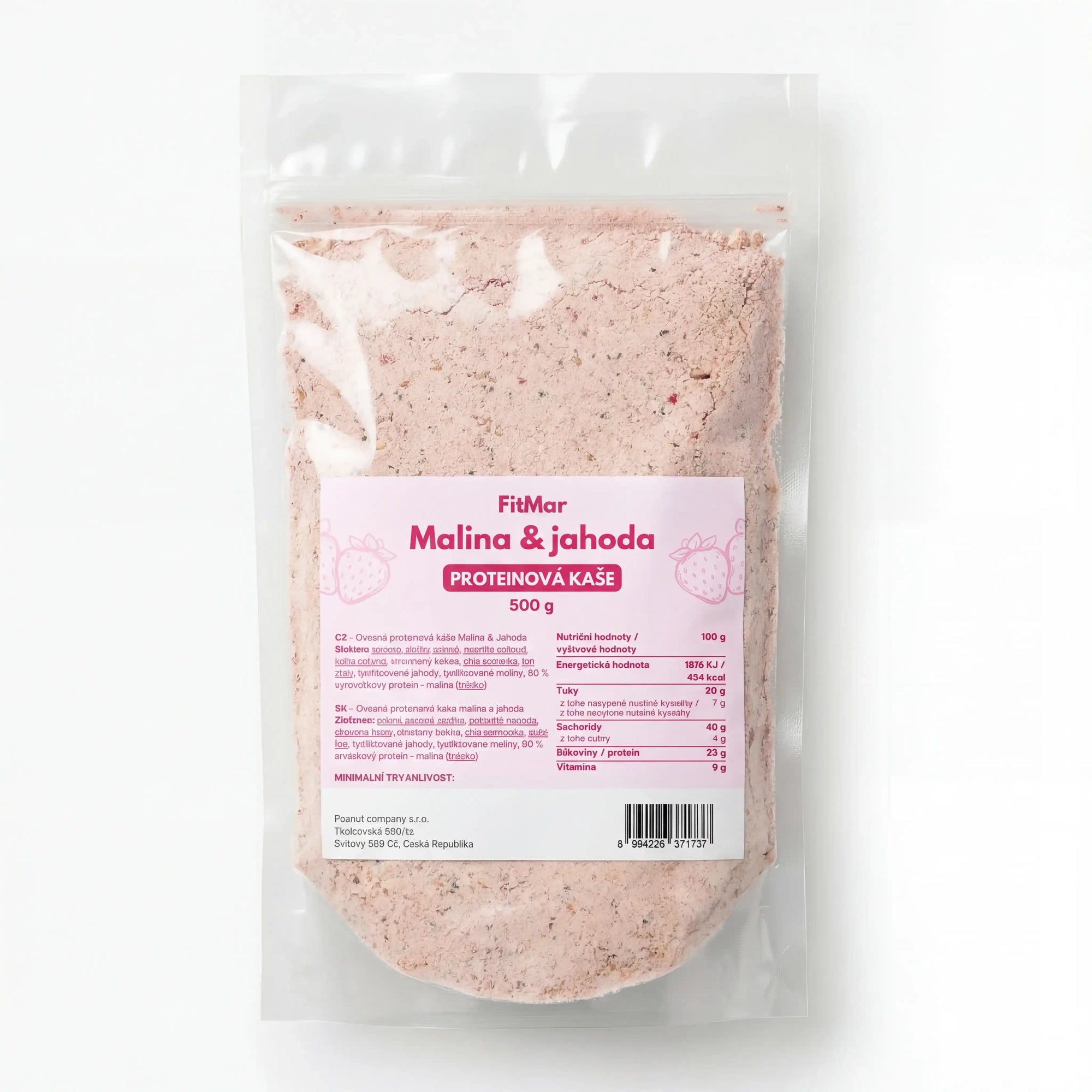 FitMar Fulgi de ovăz proteici Zmeură și căpșună 500 g