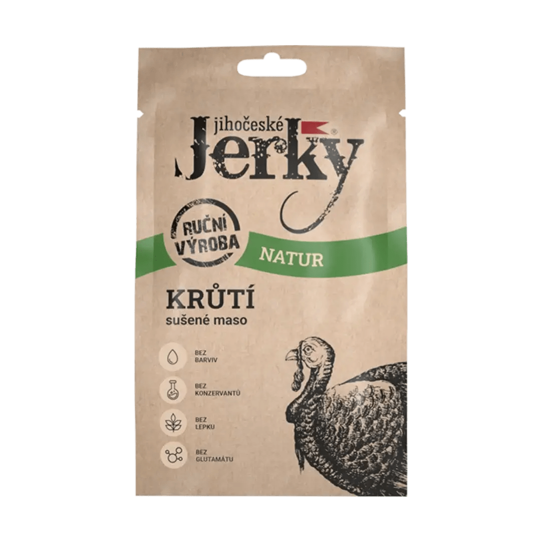 Jihočeské Jerky krůtí natur 20 g - FitMar.cz