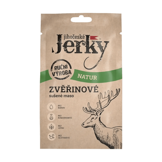Jihočeské Jerky zvěřinové natur 20 g - FitMar.cz