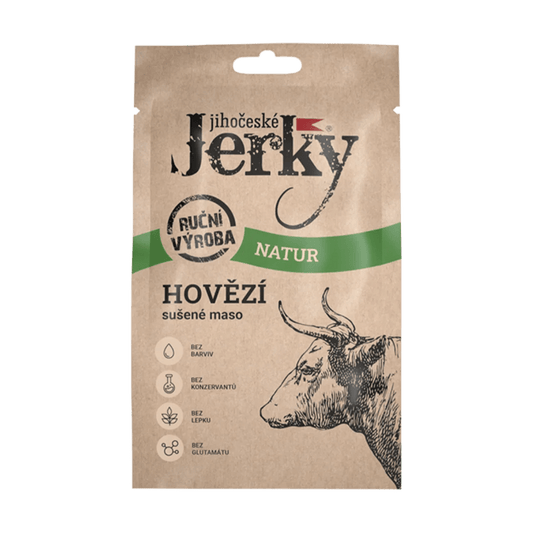 Jihočeské Jerky hovězí natur 20 g - FitMar.cz